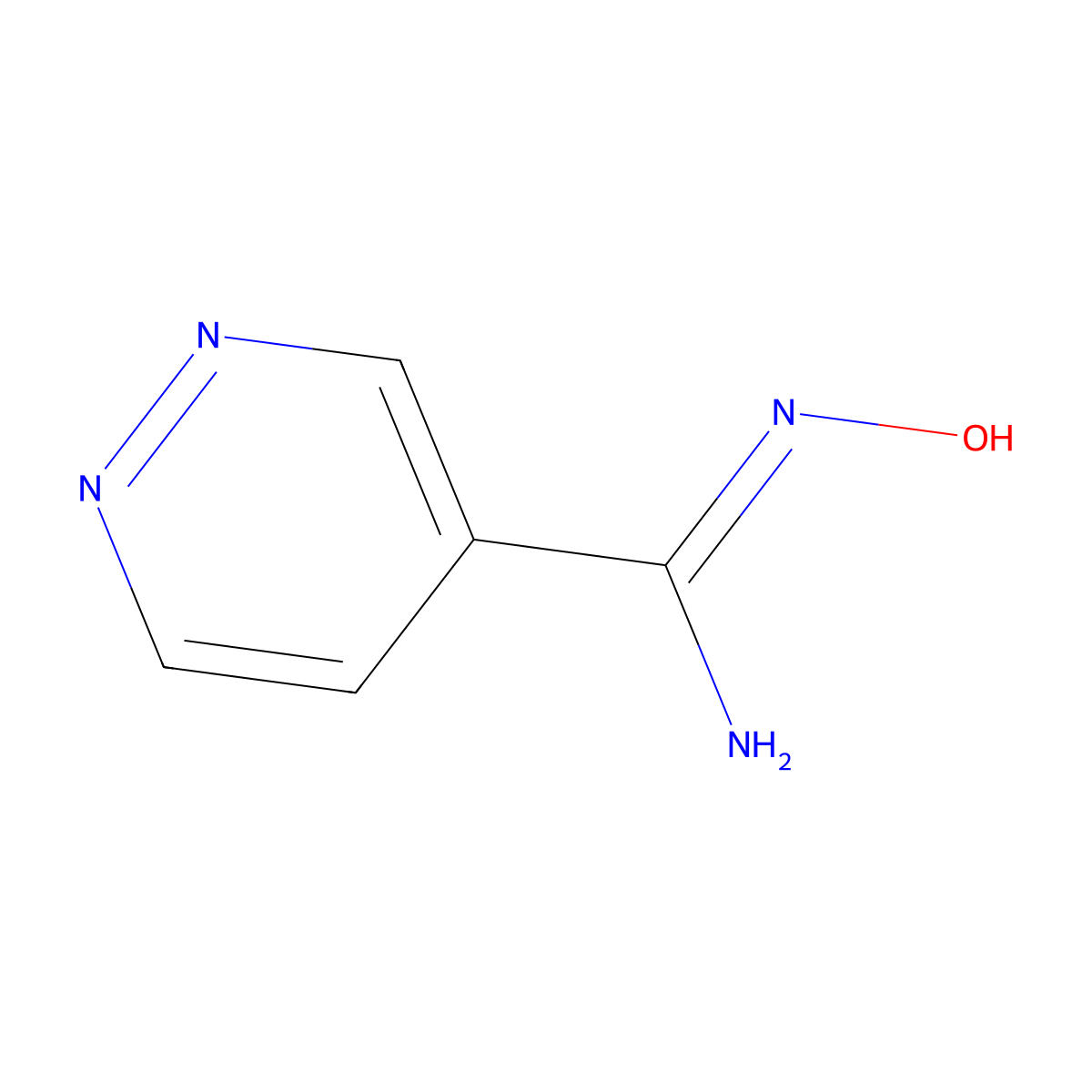 1-Nitroso-1-(pyridazin-4(1H)-ylidene)methanamine molecular structure, CAS 39123-45-0