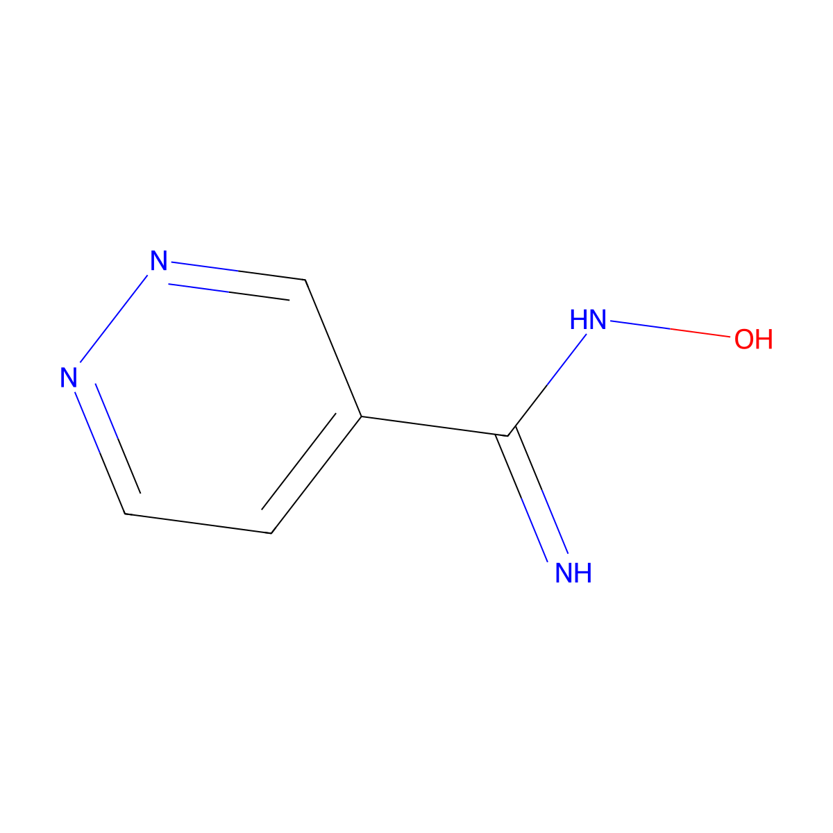 1-Nitroso-1-(pyridazin-4(1H)-ylidene)methanamine molecular structure, CAS 39123-45-0