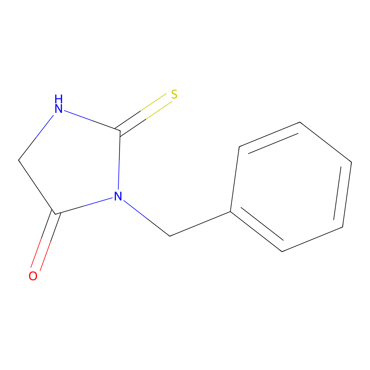 3-Benzyl-2-thioxo-4-imidazolidinone molecular structure, CAS 39123-65-4