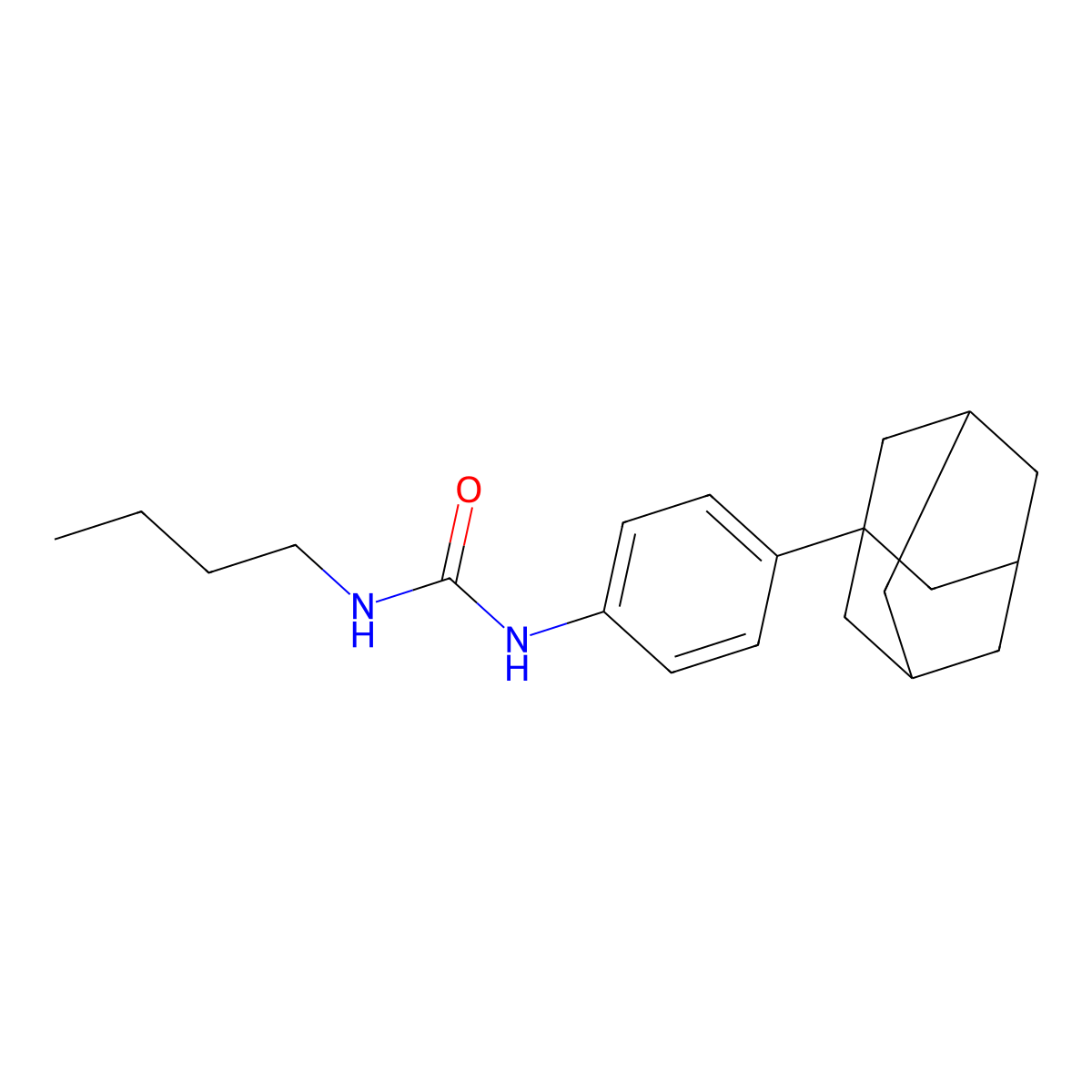 1-[4-(1-Adamantyl)phenyl]-3-butylurea molecular structure, CAS 391230-02-7