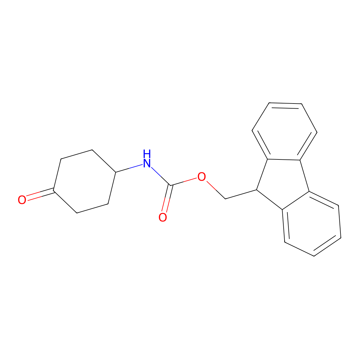 4-N-Fmoc-amino-cyclohexanone molecular structure, CAS 391248-11-6