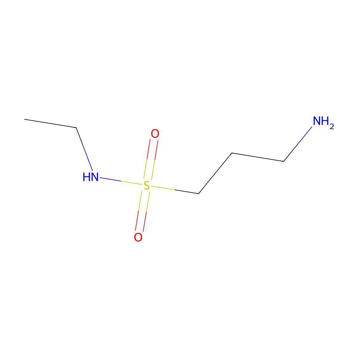 3-amino-N-ethylpropane-1-sulfonamide molecular structure, CAS 391249-05-1