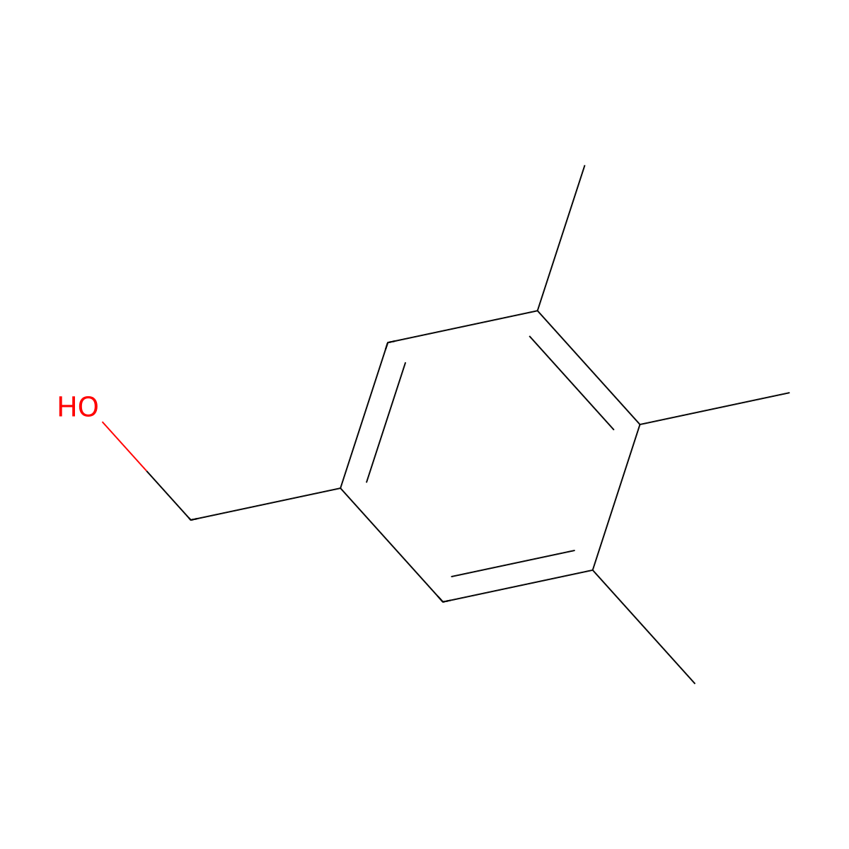 3,4,5-Trimethylbenzyl alcohol molecular structure, CAS 39126-11-9