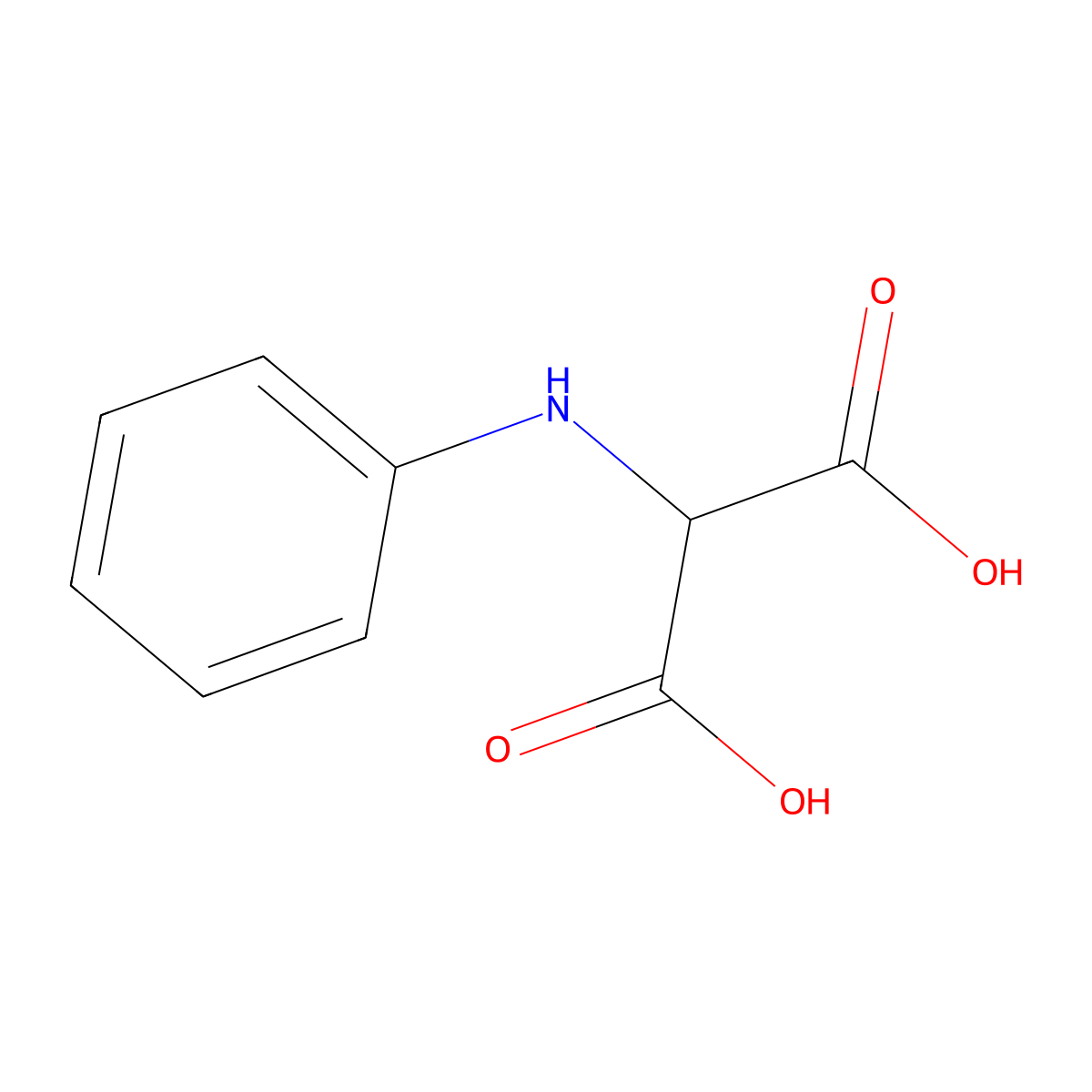 2-(Phenylamino)propanedioic acid molecular structure, CAS 39126-37-9