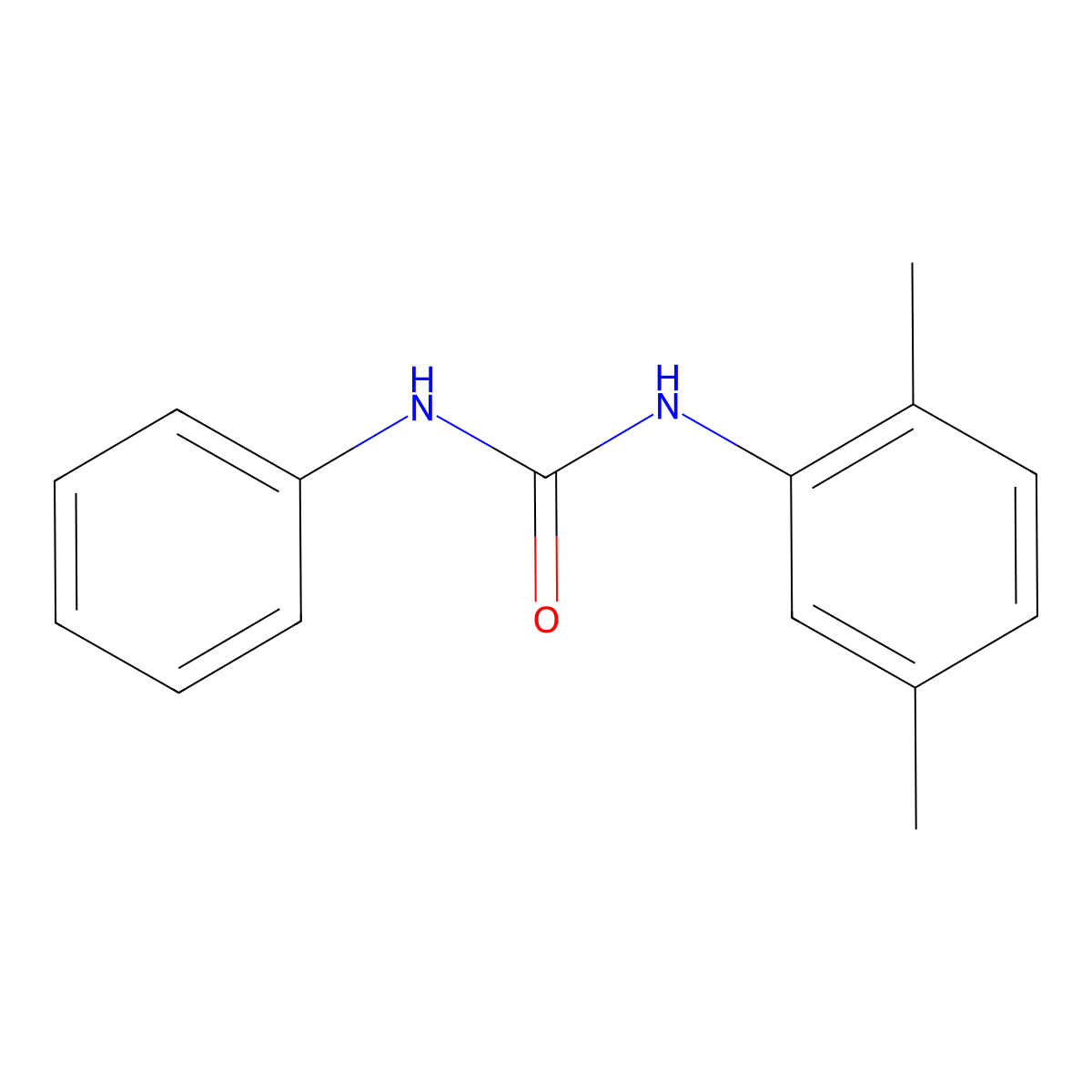 1-(2,5-Dimethylphenyl)-3-phenylurea molecular structure, CAS 39128-25-1