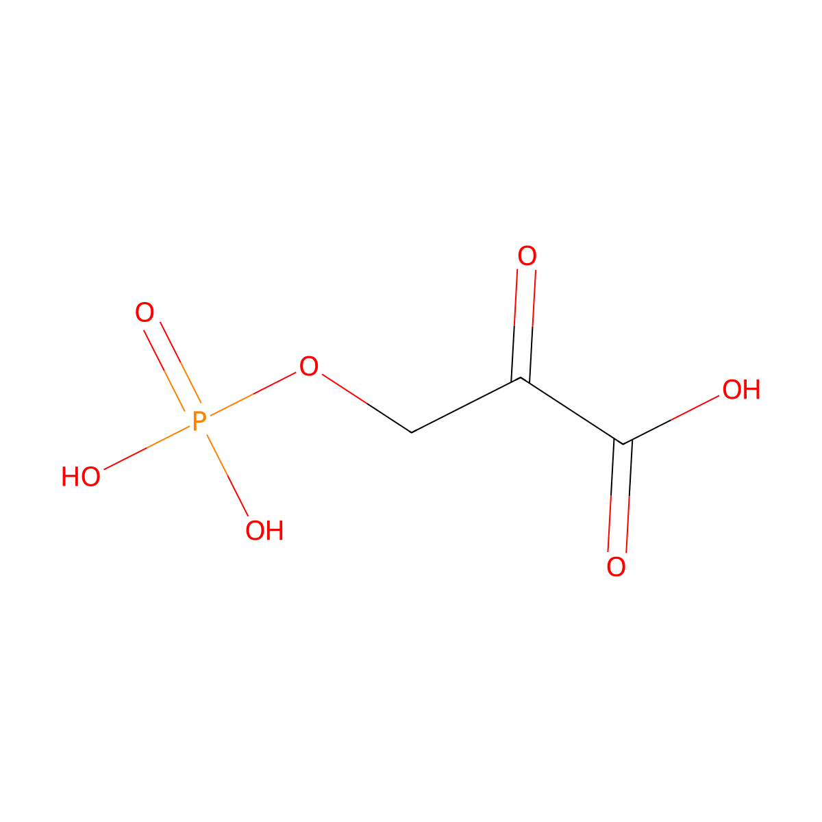 Phosphohydroxypyruvic acid molecular structure, CAS 3913-50-6