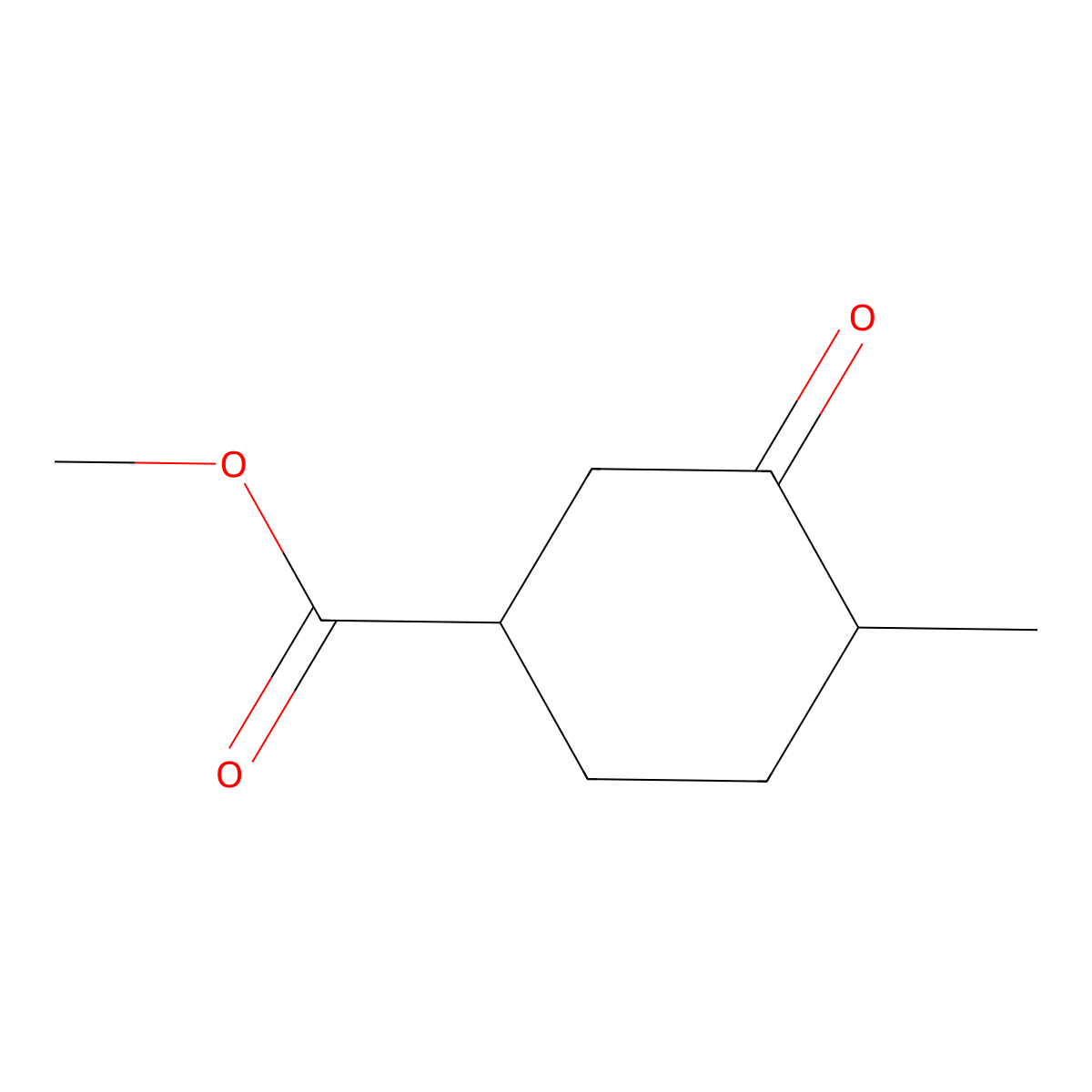 Methyl 4-methyl-3-oxocyclohexanecarboxylate molecular structure, CAS 3913-99-3