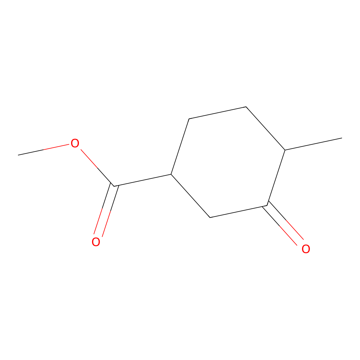 Methyl 4-methyl-3-oxocyclohexanecarboxylate molecular structure, CAS 3913-99-3