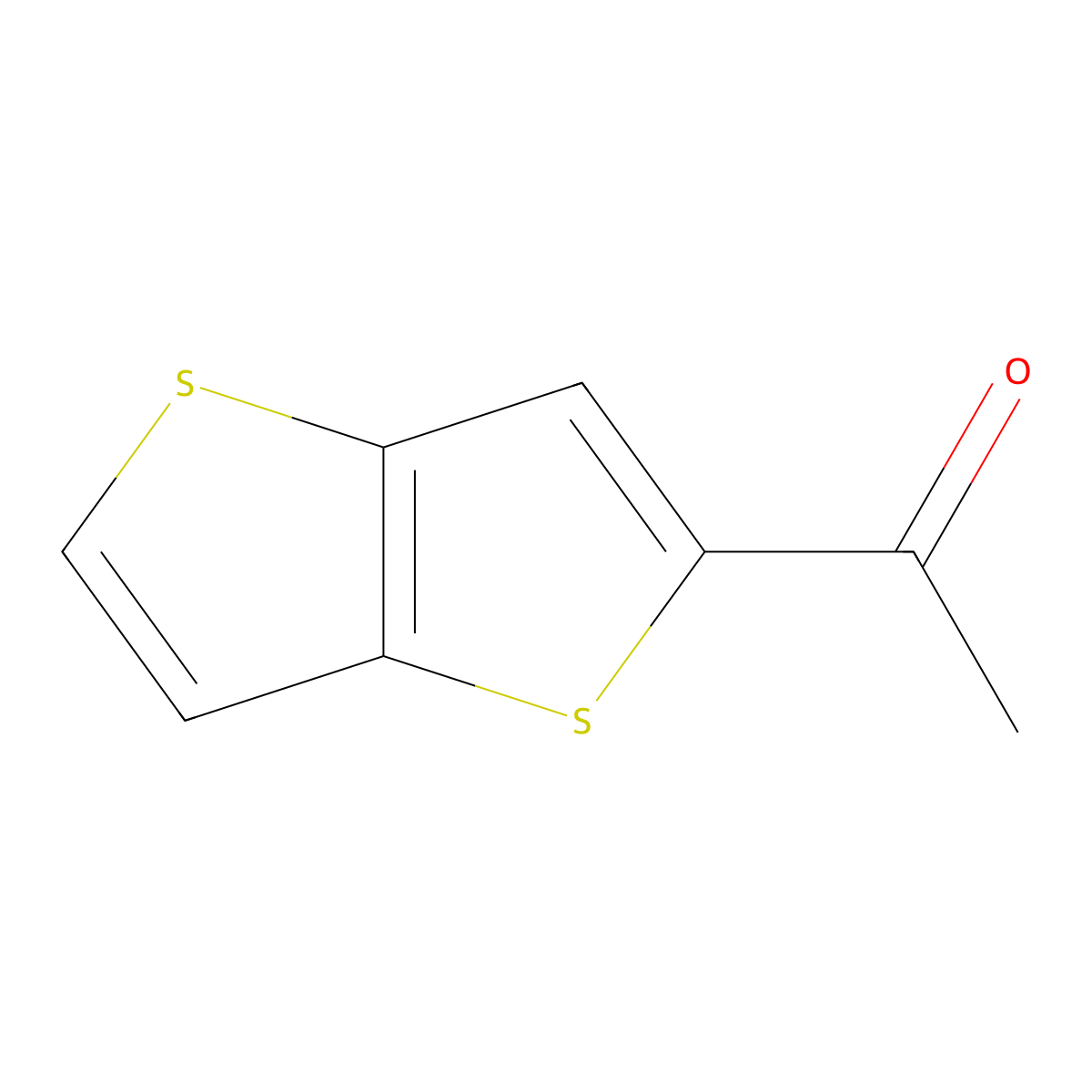1-{Thieno[3,2-b]thiophen-2-yl}ethan-1-one molecular structure, CAS 39131-69-6