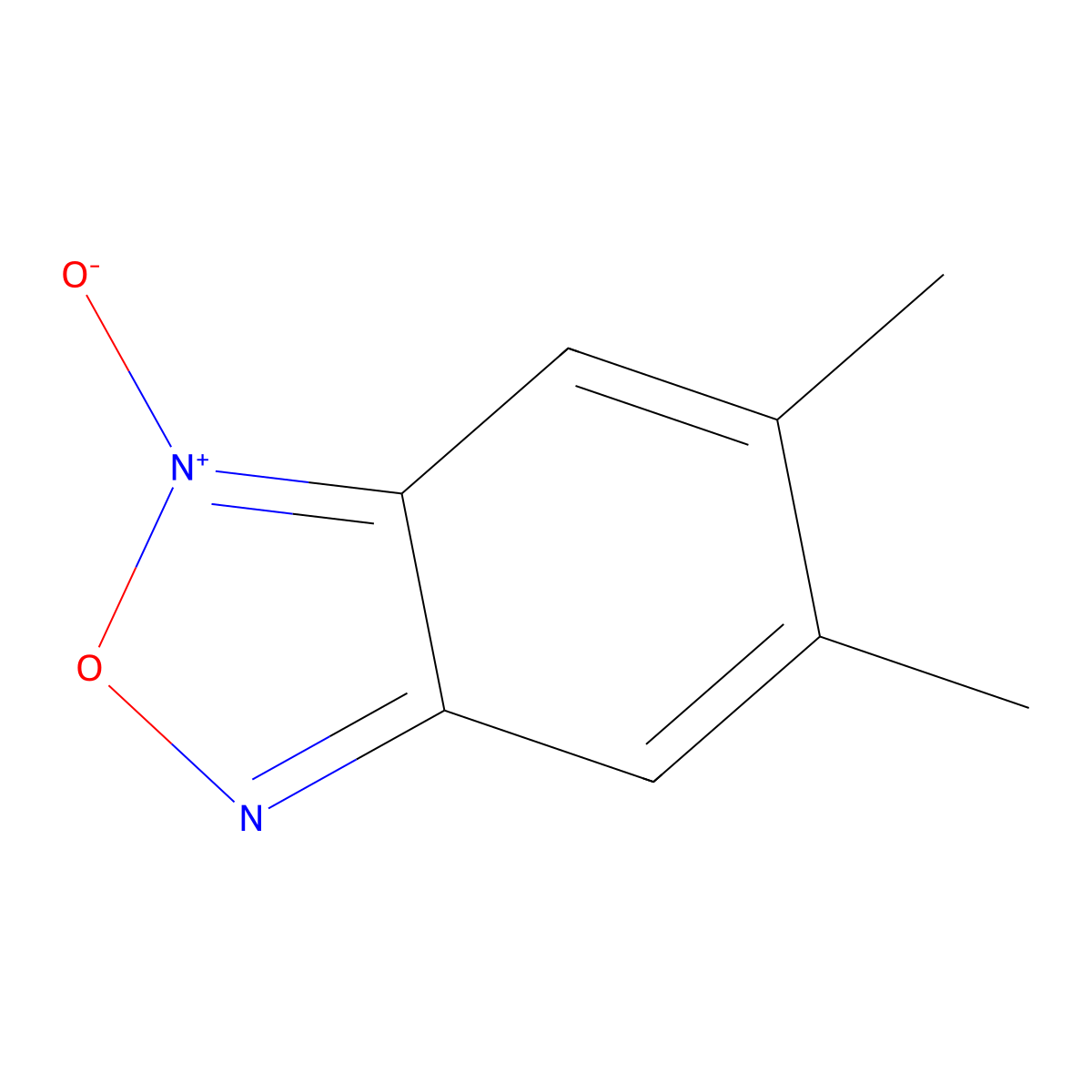 5,6-Dimethyl-1-oxo-2,1lambda~5~,3-benzoxadiazole molecular structure, CAS 39132-77-9