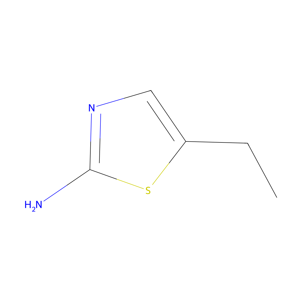 5-Ethyl-1,3-thiazol-2-amine molecular structure, CAS 39136-60-2