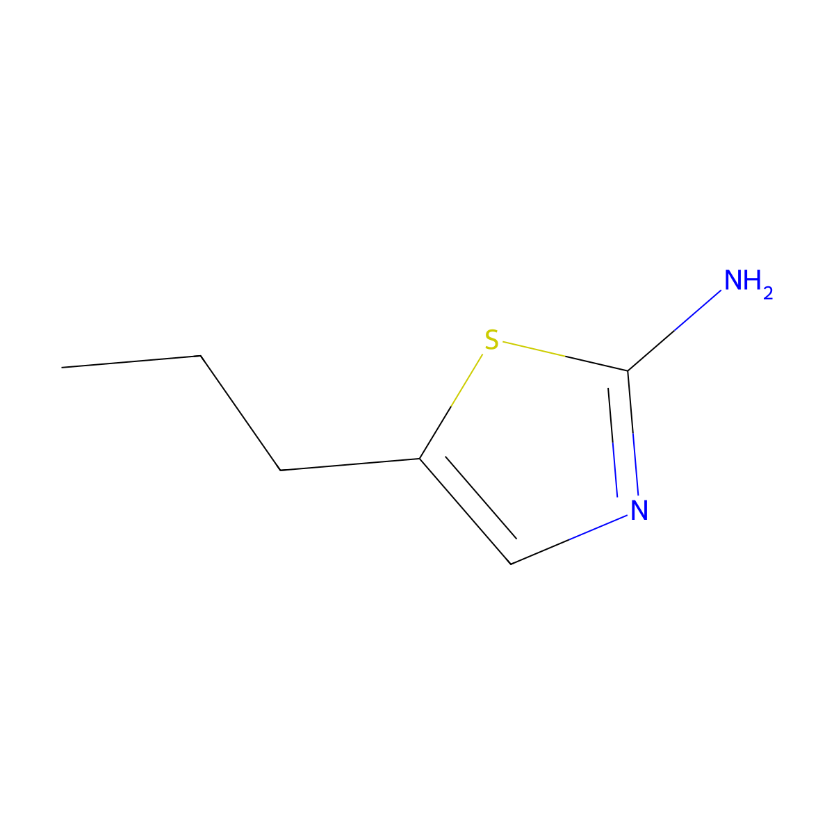 5-Propyl-1,3-thiazol-2-amine molecular structure, CAS 39136-61-3