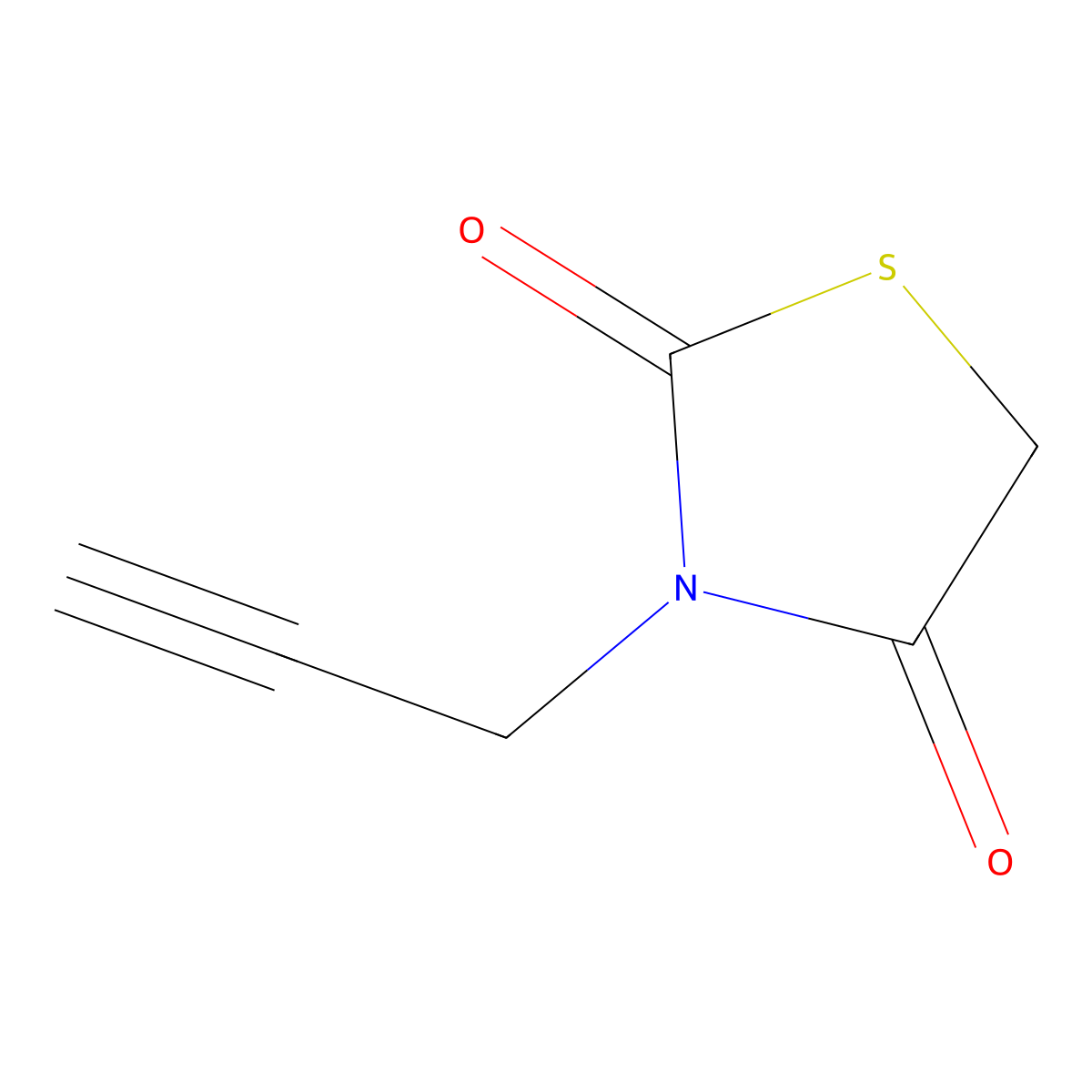 3-(Prop-2-yn-1-yl)-1,3-thiazolidine-2,4-dione molecular structure, CAS 39137-29-6