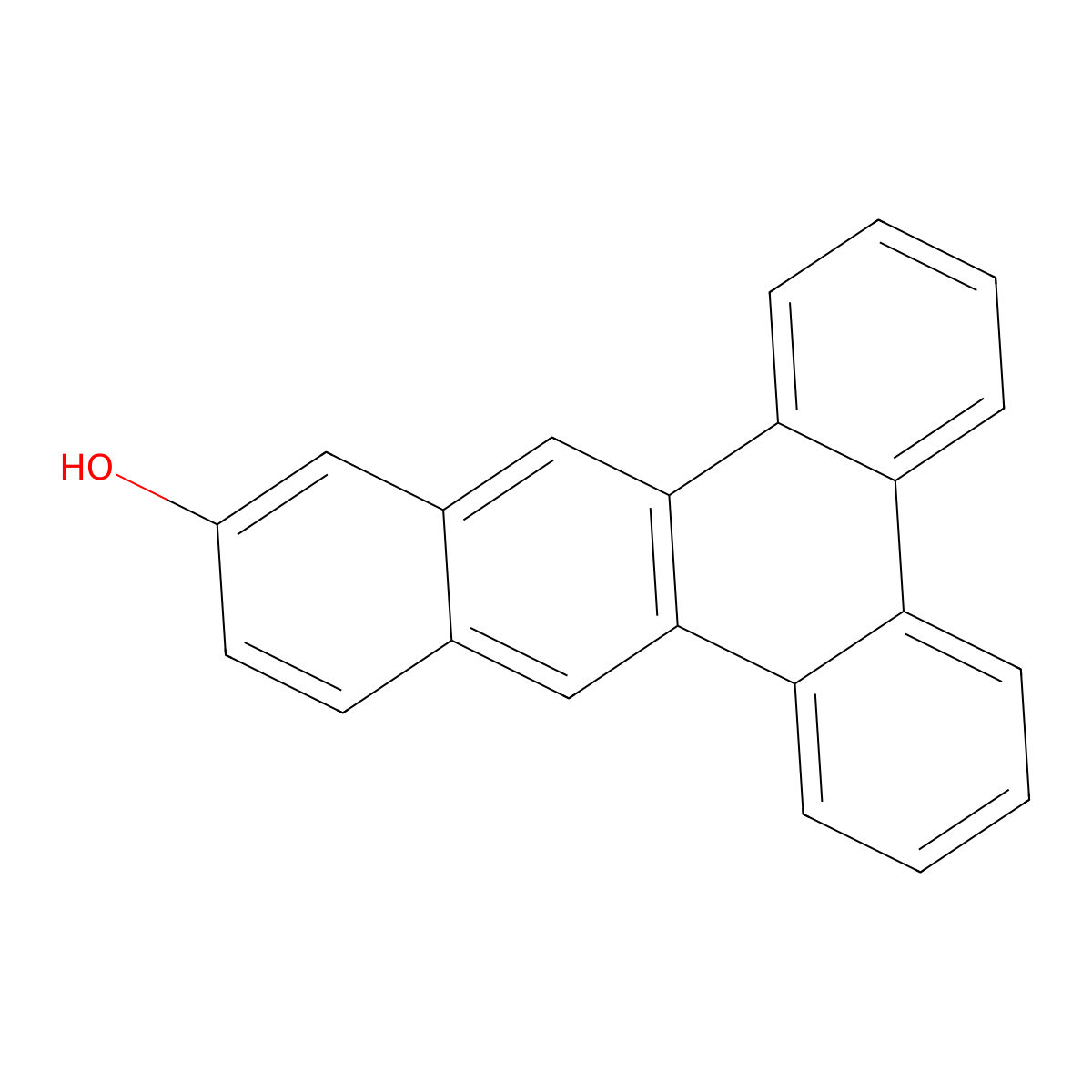 Benzo(b)triphenylen-11-ol molecular structure, CAS 39147-43-8