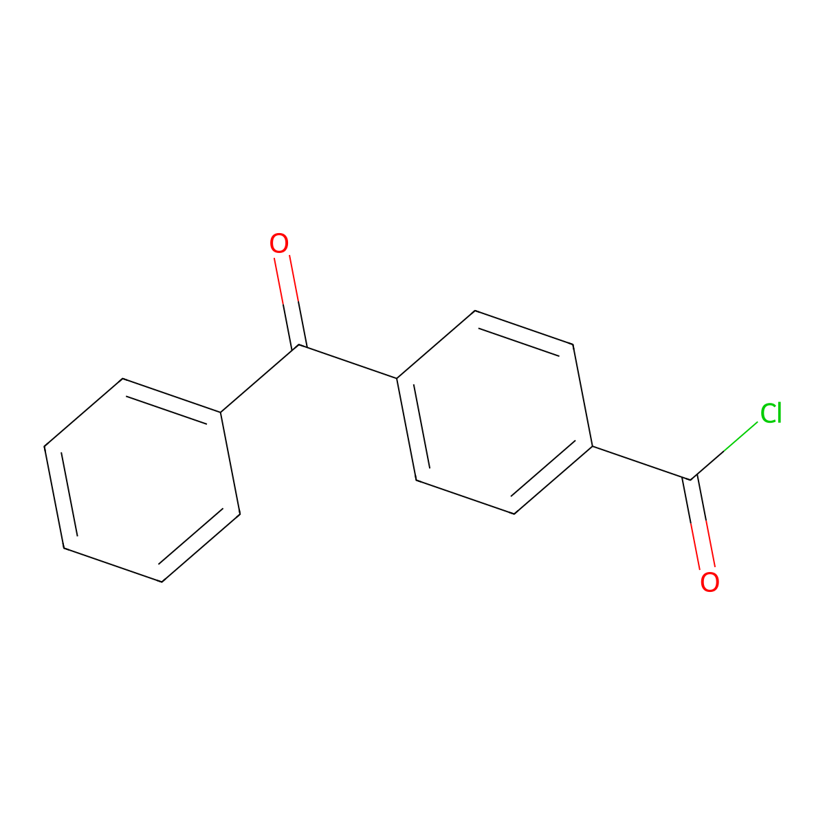 4-Benzoylbenzoyl chloride molecular structure, CAS 39148-58-8