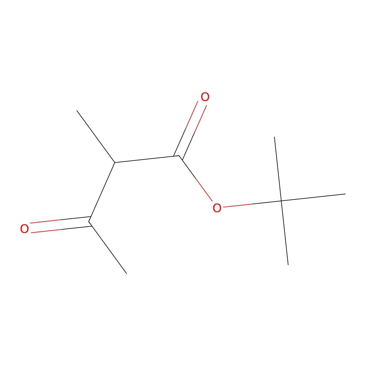 Tert-butyl 2-methyl-3-oxobutanoate molecular structure, CAS 39149-65-0
