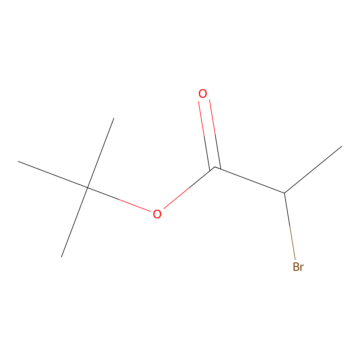 tert-Butyl 2-bromopropanoate molecular structure, CAS 39149-80-9