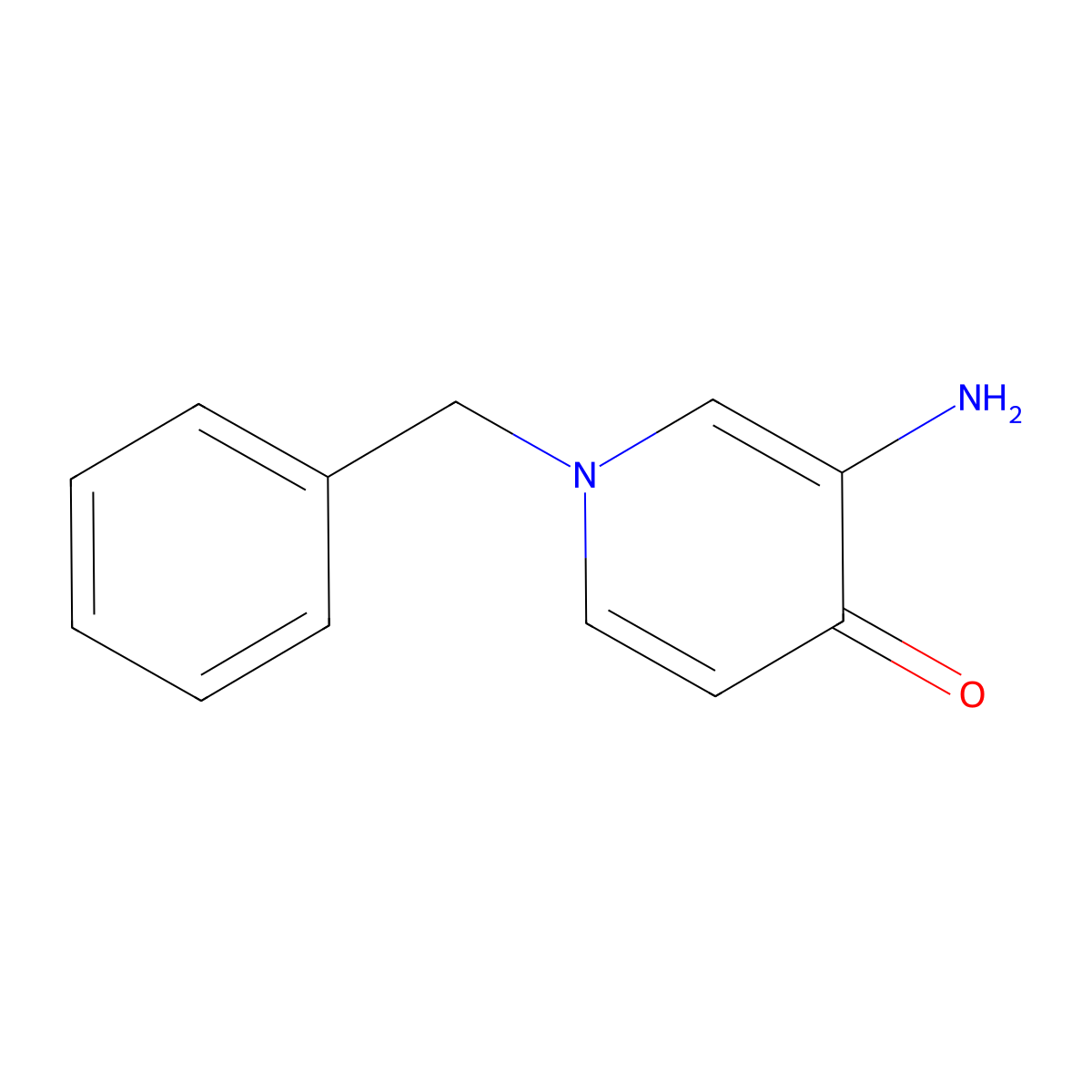 3-Amino-1-benzyl-1,4-dihydropyridin-4-one molecular structure, CAS 3915-69-3