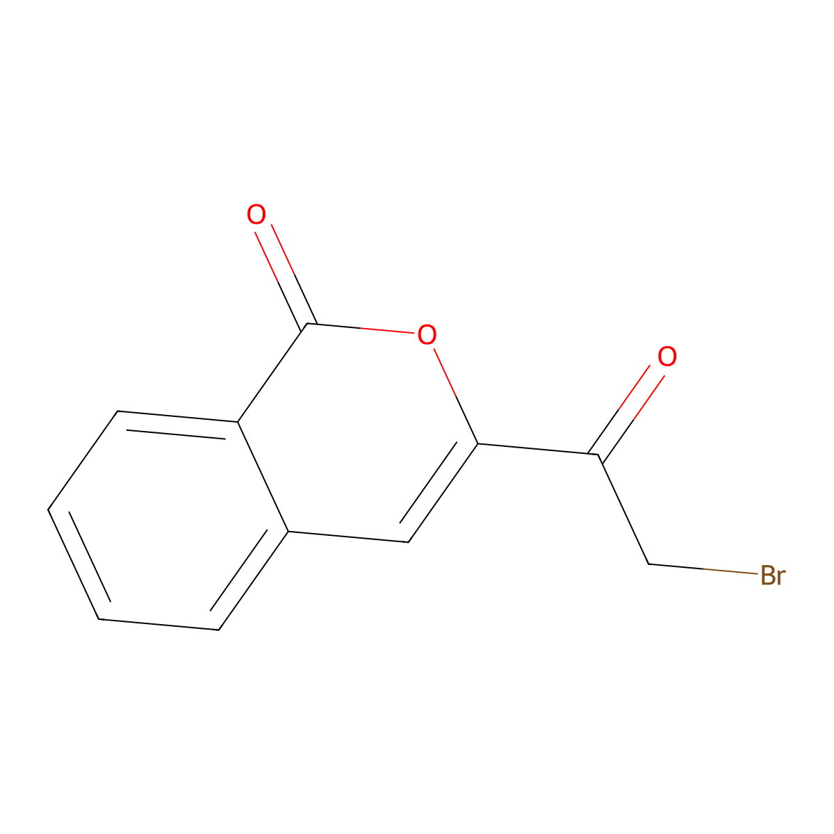 3-(2-bromoacetyl)-1H-isochromen-1-one molecular structure, CAS 39153-97-4