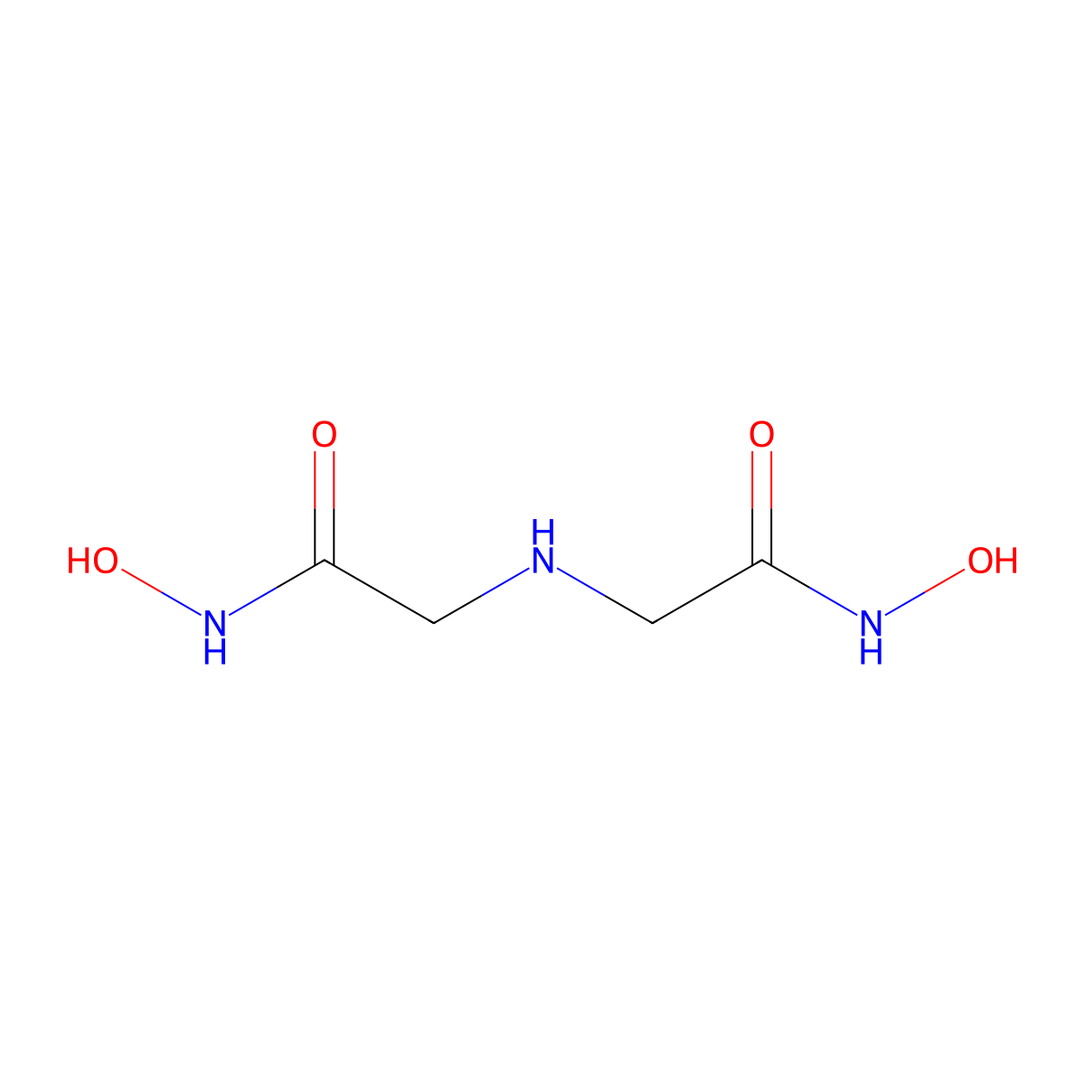 Iminodiacethydroxamic acid molecular structure, CAS 39156-78-0