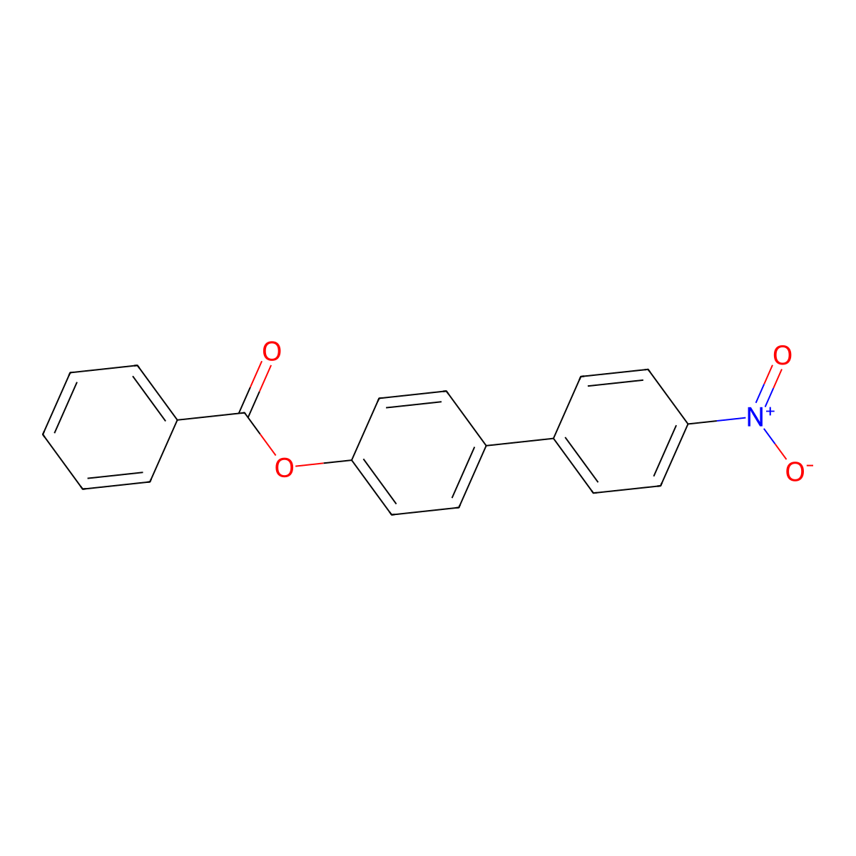 4'-Nitrobiphenyl-4-yl benzoate molecular structure, CAS 3916-45-8