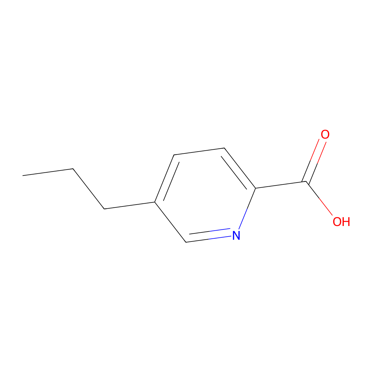Picolinic acid, 5-propyl- molecular structure, CAS 39161-37-0