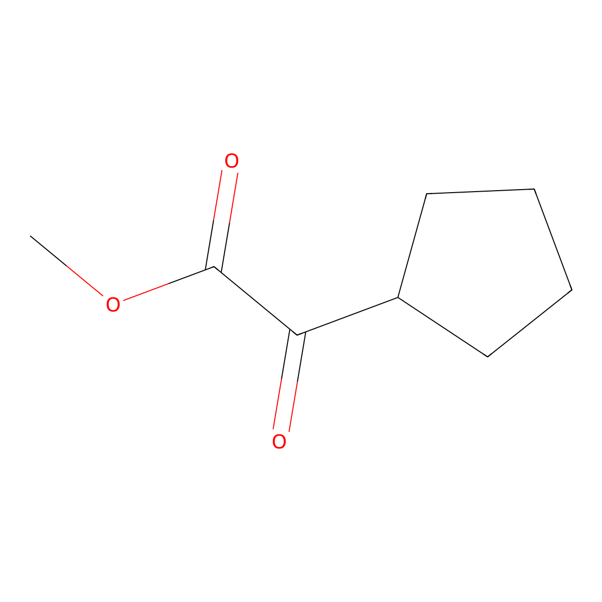 Methyl 2-cyclopentyl-2-oxoacetate molecular structure, CAS 39163-44-5