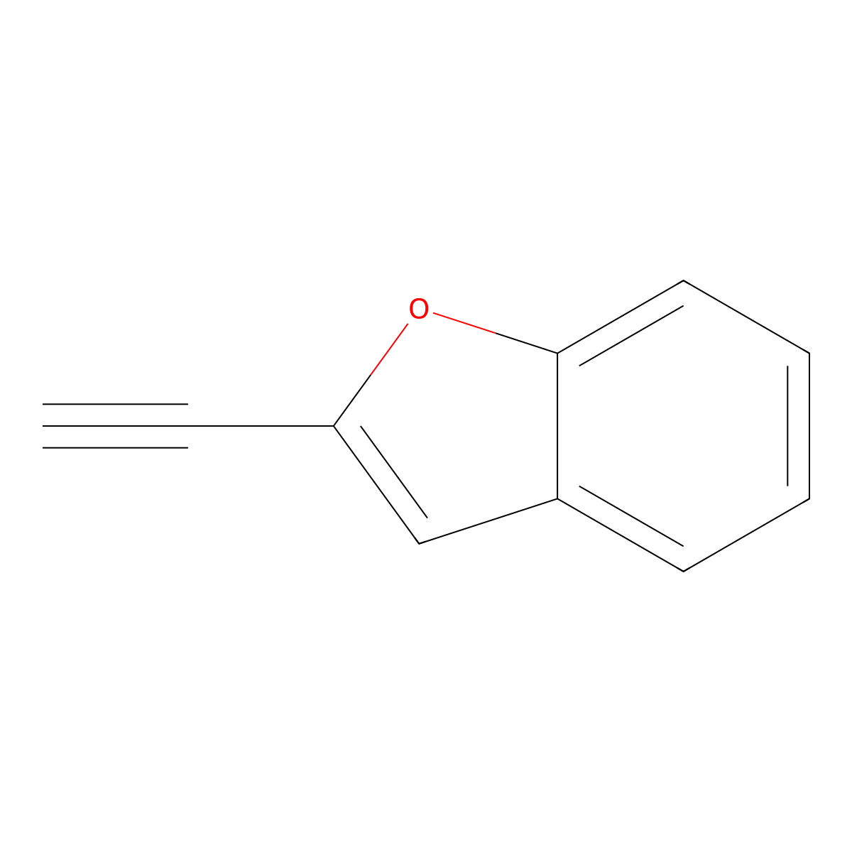 2-Ethynyl-1-benzofuran molecular structure, CAS 39165-03-2