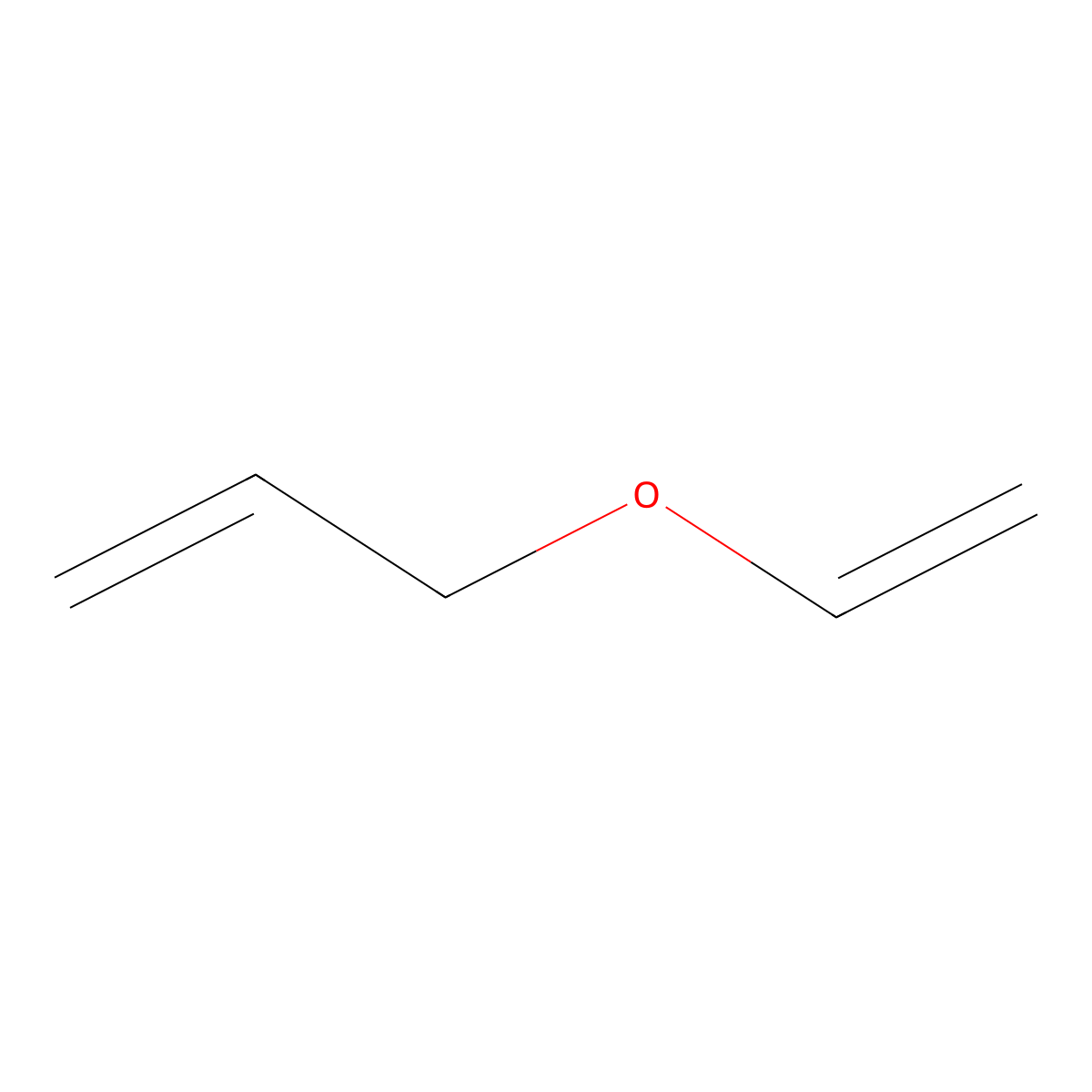 Allyl vinyl ether molecular structure, CAS 3917-15-5