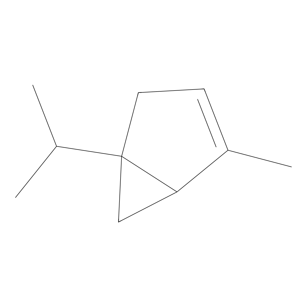 (-)-alpha-Thujene molecular structure, CAS 3917-48-4