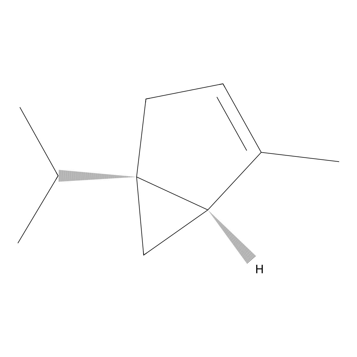 (-)-alpha-Thujene molecular structure, CAS 3917-48-4