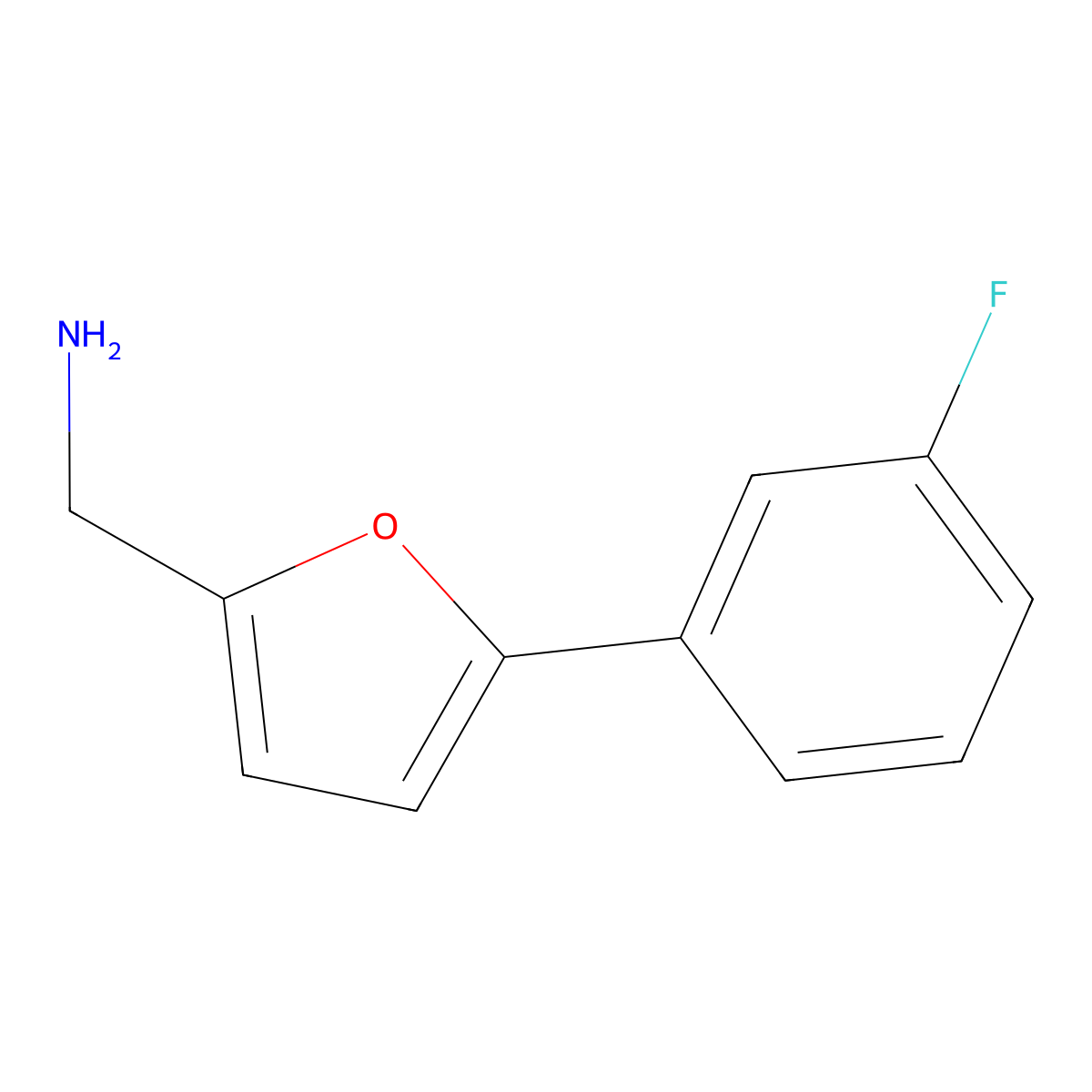 [5-(3-Fluorophenyl)furan-2-yl]methanamine molecular structure, CAS 39170-15-5