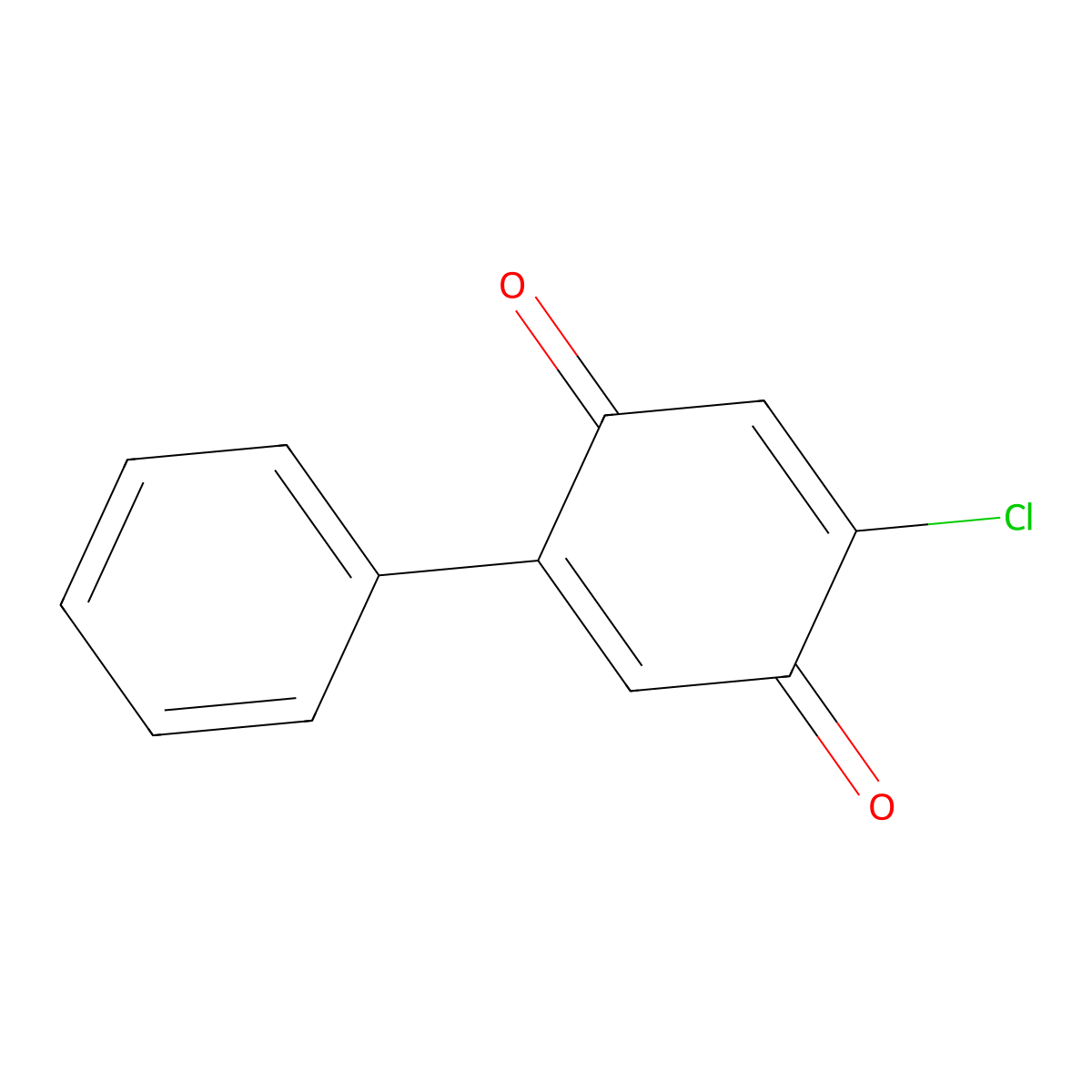4-Chloro[1,1'-biphenyl]-2,5-dione molecular structure, CAS 39171-11-4