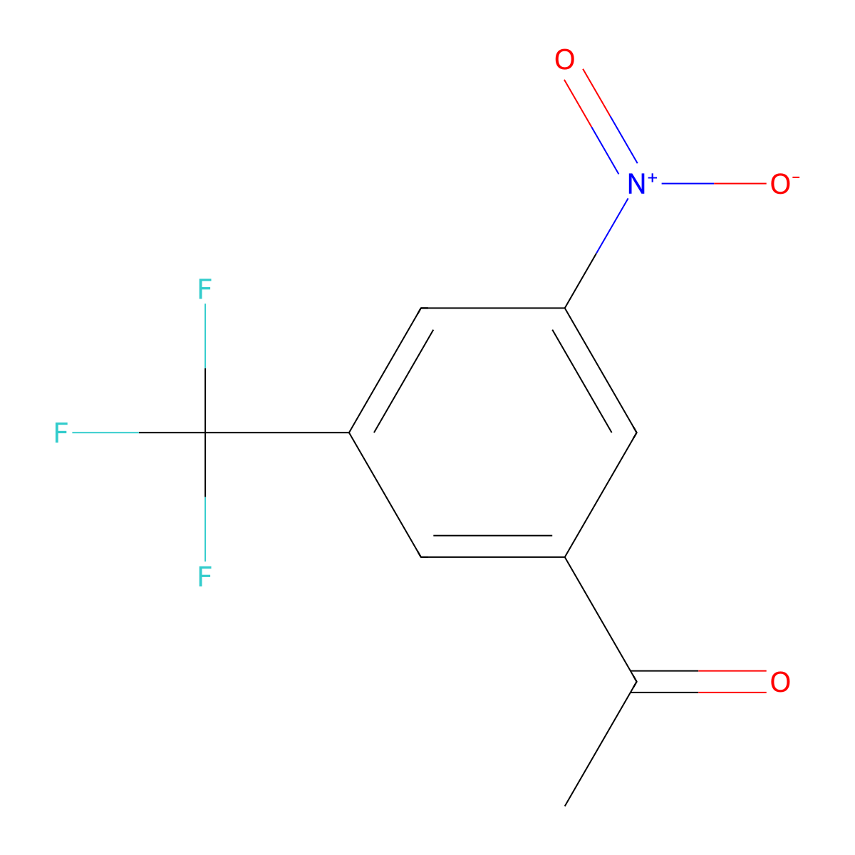 1-[3-Nitro-5-(trifluoromethyl)phenyl]ethanone molecular structure, CAS 39174-87-3