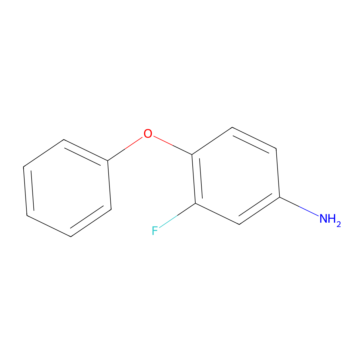 3-Fluoro-4-phenoxyaniline molecular structure, CAS 39177-22-5