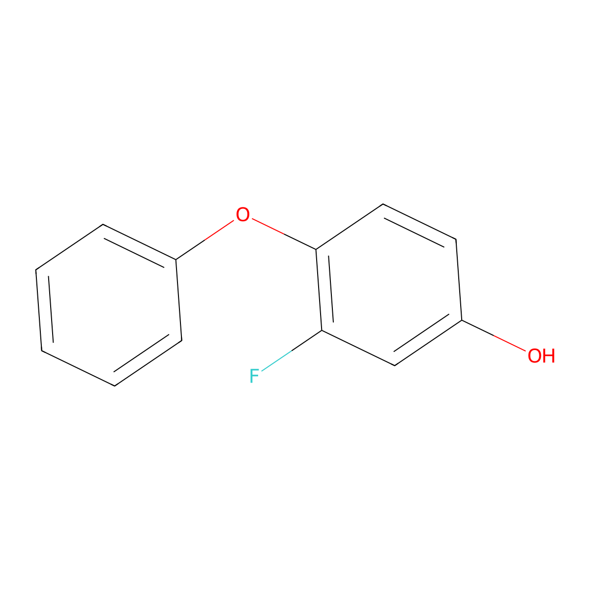 3-Fluoro-4-phenoxyphenol molecular structure, CAS 39177-23-6
