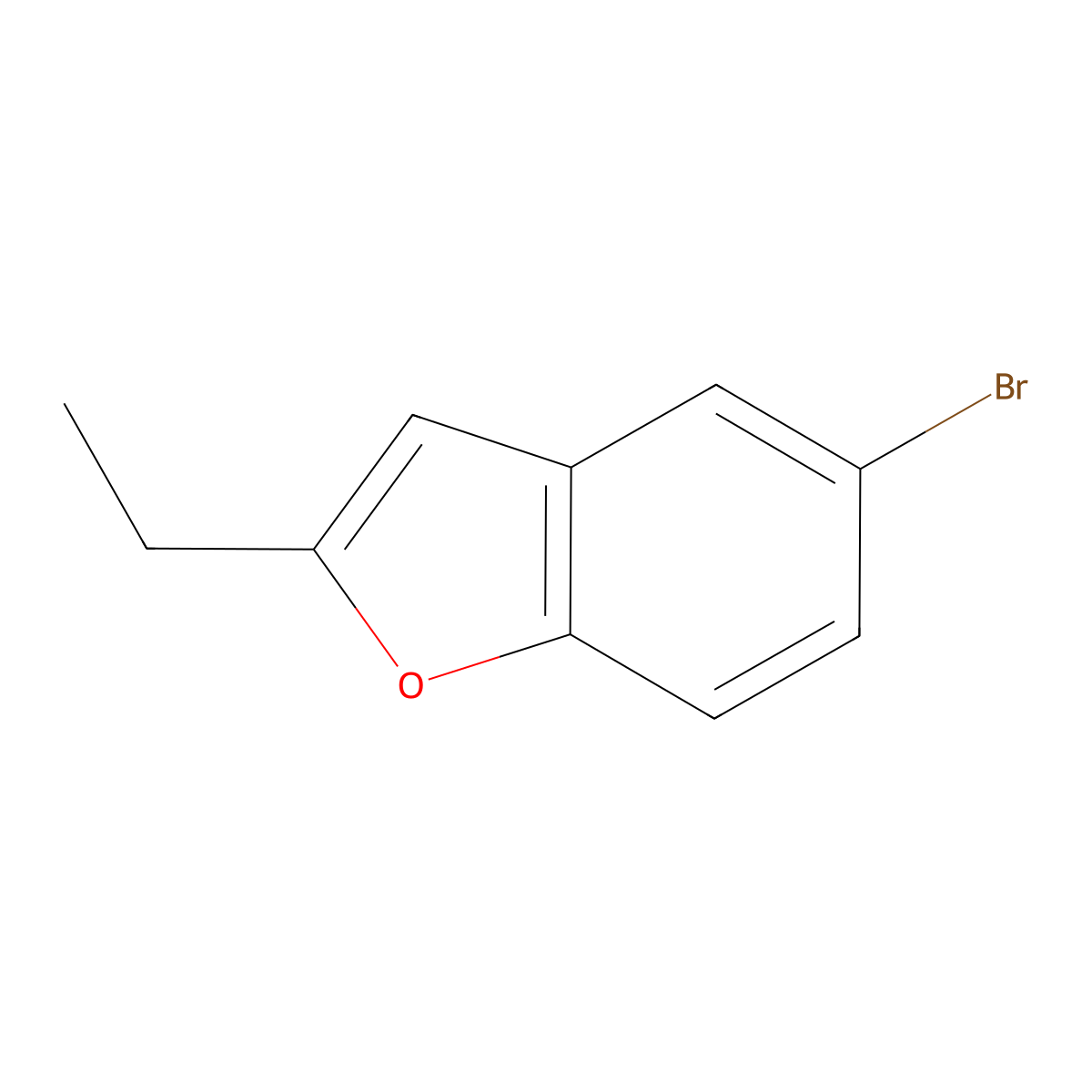 5-Bromo-2-ethylbenzofuran molecular structure, CAS 39178-60-4