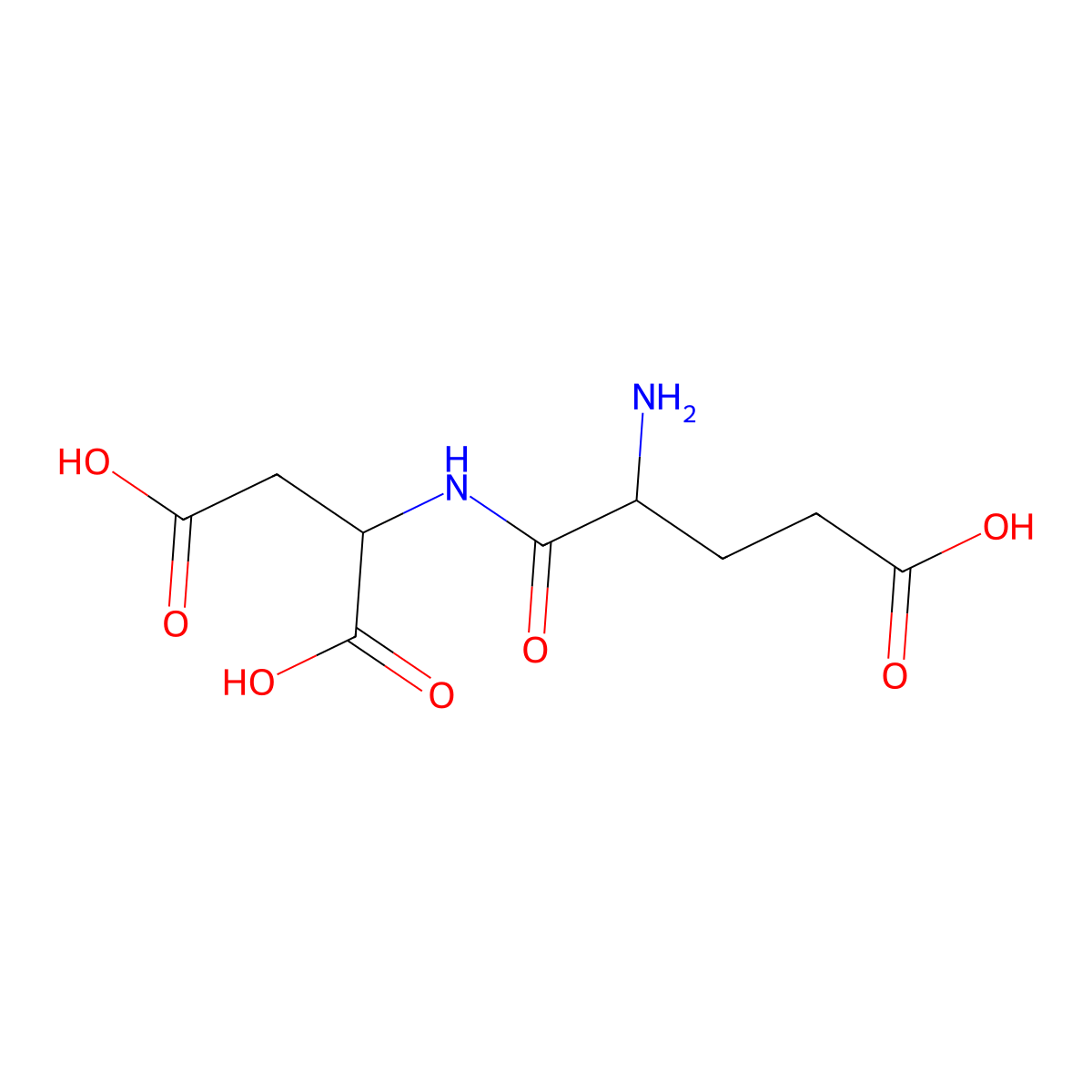 L-alpha-Glutamyl-L-aspartic acid molecular structure, CAS 3918-84-1