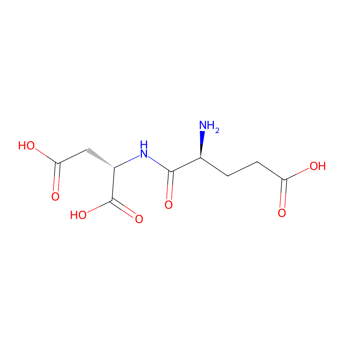 L-alpha-Glutamyl-L-aspartic acid molecular structure, CAS 3918-84-1