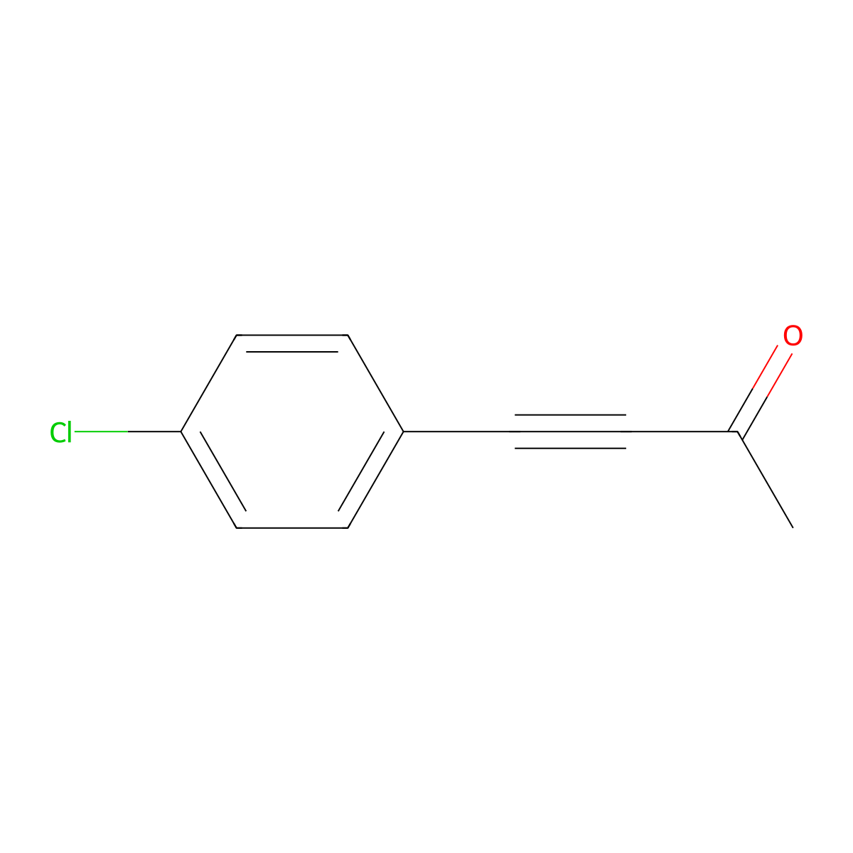 4-(4-Chlorophenyl)but-3-yn-2-one molecular structure, CAS 39180-26-2