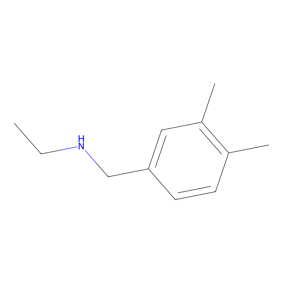 N-Ethyl-3,4-dimethylbenzylamine molecular structure, CAS 39180-83-1