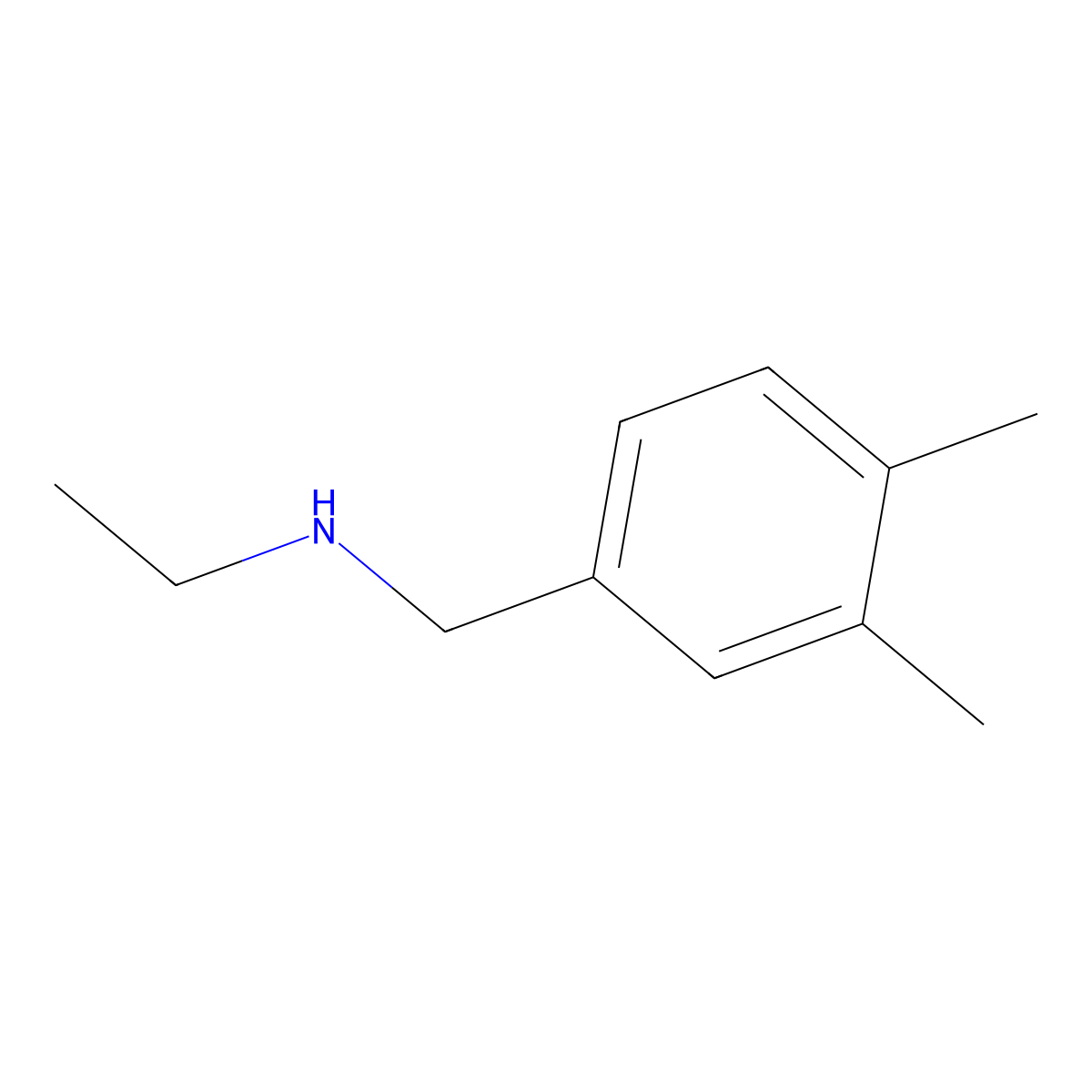 N-Ethyl-3,4-dimethylbenzylamine molecular structure, CAS 39180-83-1