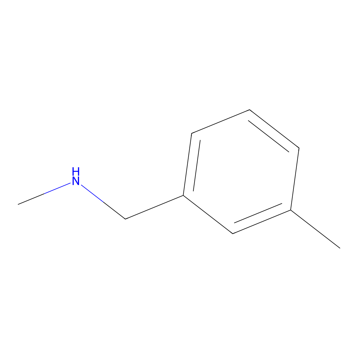 3-Methyl-N-methylbenzylamine molecular structure, CAS 39180-84-2