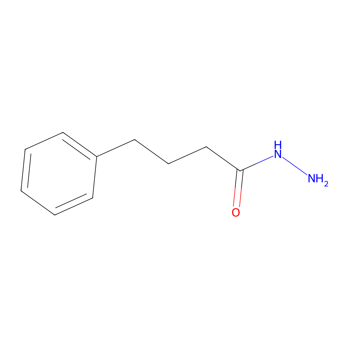 4-Phenylbutanehydrazide molecular structure, CAS 39181-61-8