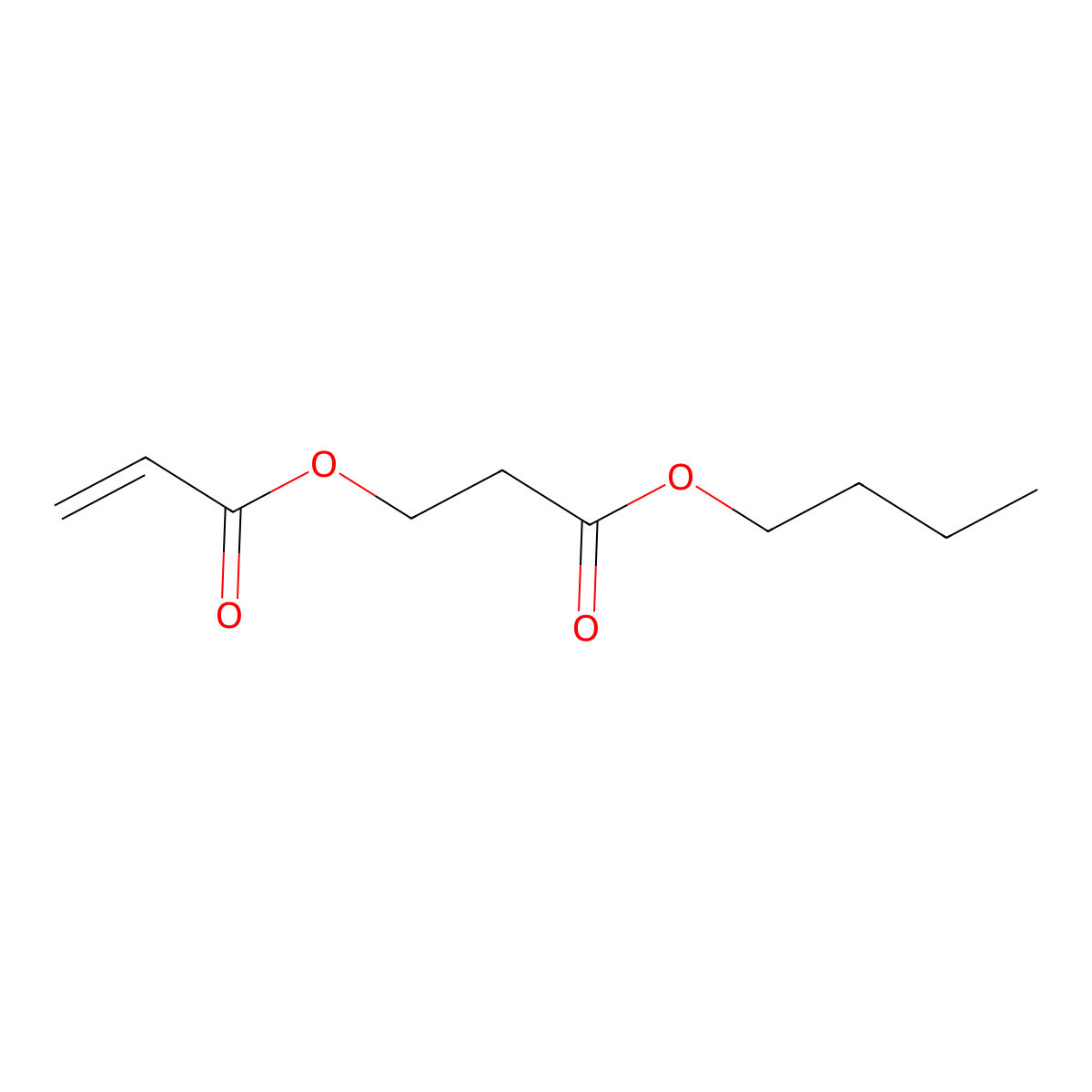 2-Propenoic acid, 3-butoxy-3-oxopropyl ester molecular structure, CAS 39181-89-0