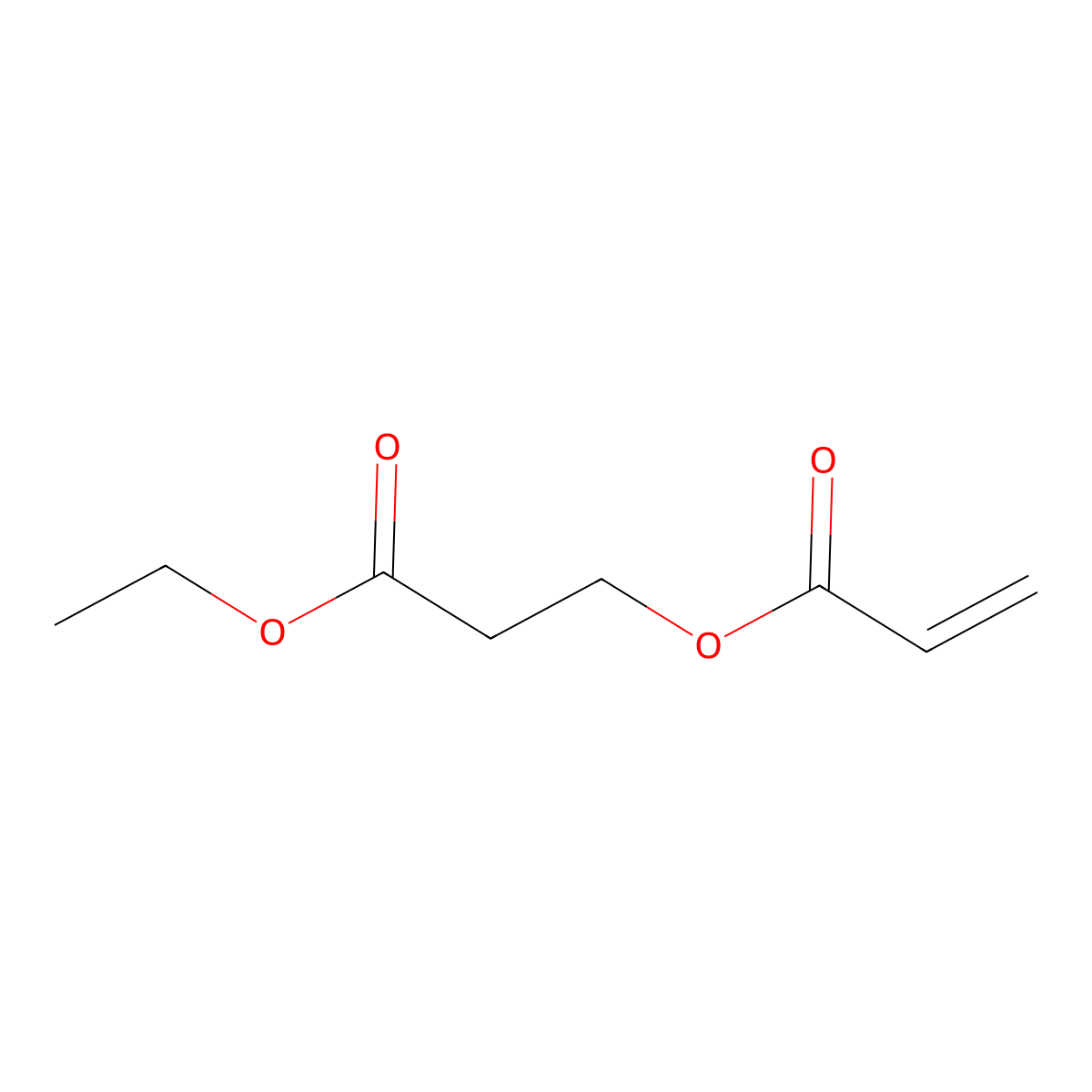 3-Ethoxy-3-oxopropyl acrylate molecular structure, CAS 39181-94-7