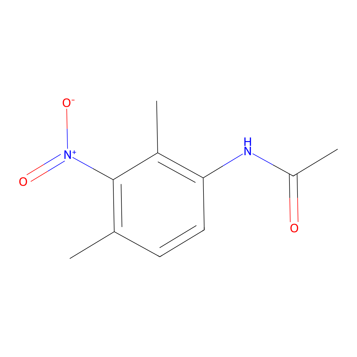 Acetamide, N-(2,4-dimethyl-3-nitrophenyl)- molecular structure, CAS 39182-88-2