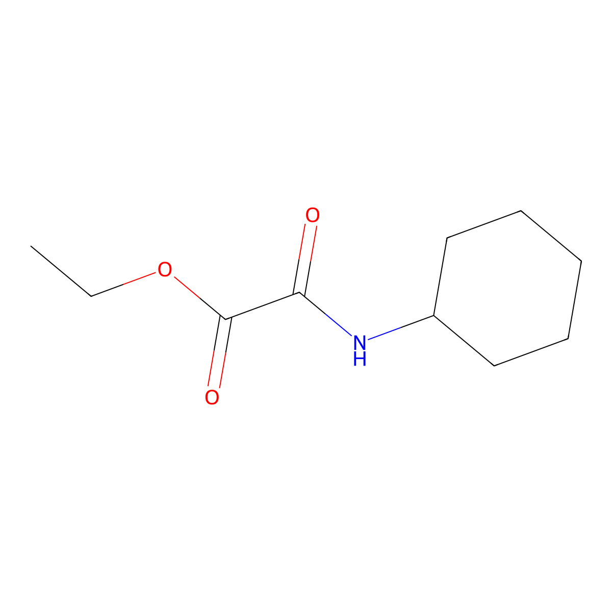 Ethyl (cyclohexylamino)(oxo)acetate molecular structure, CAS 39183-54-5