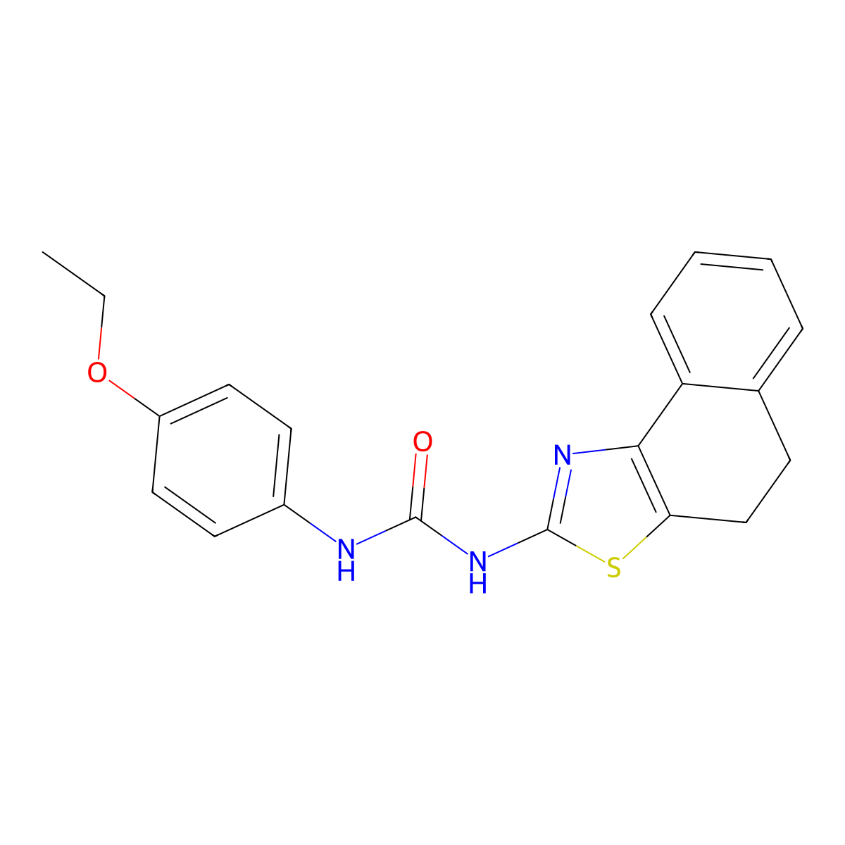 1-(4,5-Dihydronaphtho[1,2-d]thiazol-2-yl)-3-(4-ethoxyphenyl)urea molecular structure, CAS 391867-99-5