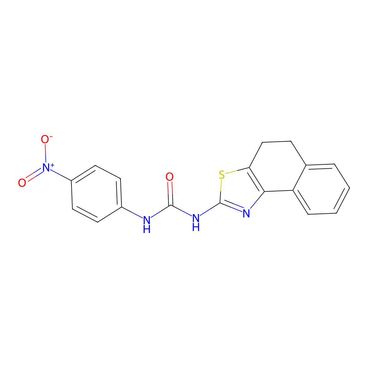 1-(4,5-Dihydronaphtho[1,2-d]thiazol-2-yl)-3-(4-nitrophenyl)urea molecular structure, CAS 391868-16-9